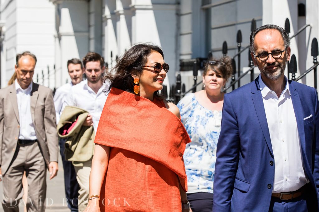 guests walking to reception