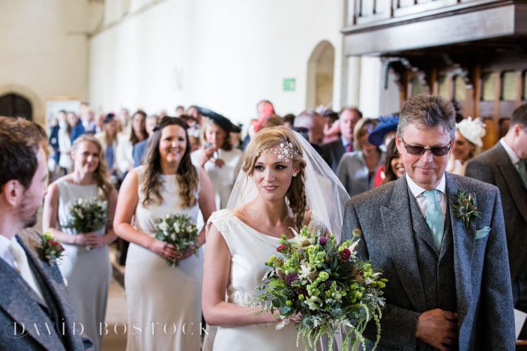 Bride arriving at wedding