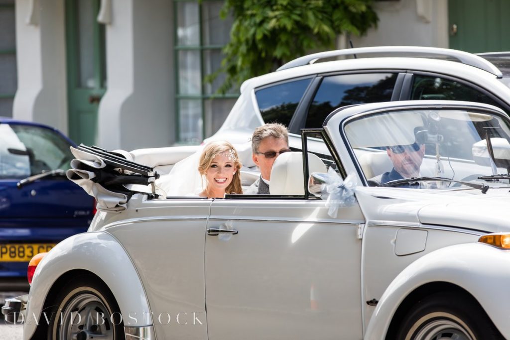 bride in convertible Beatle