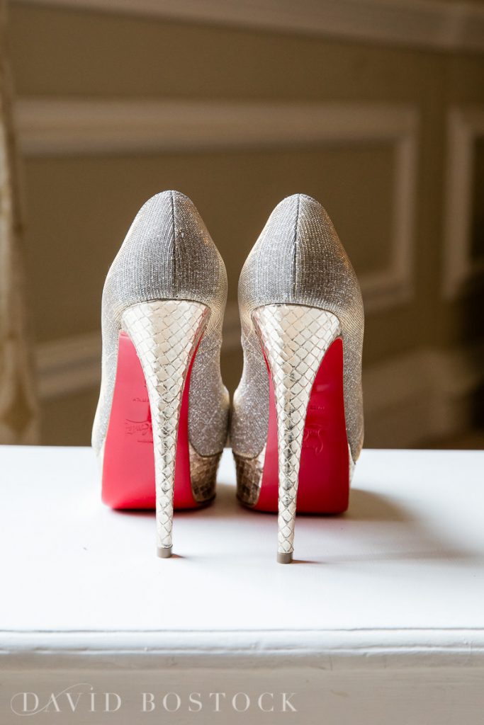 red heel of Louboutins