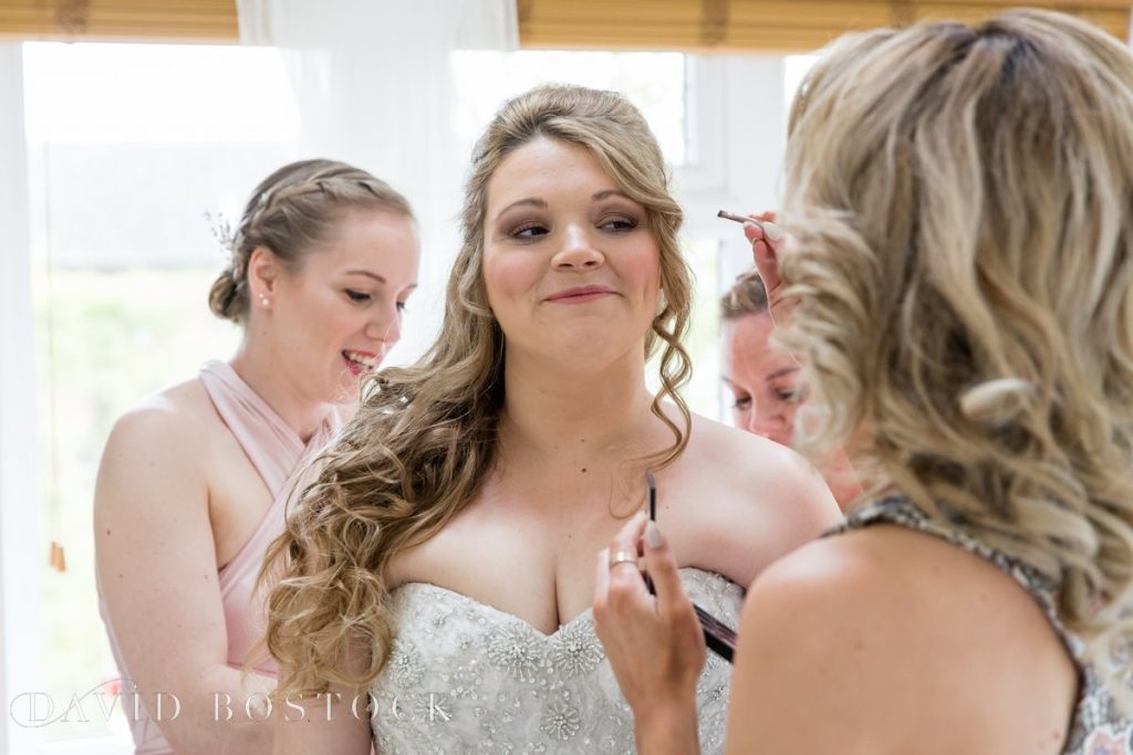 the bride getting ready