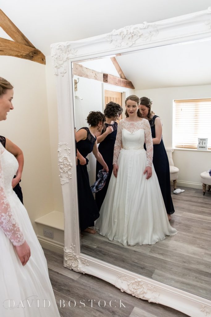 Caswell House Spring Wedding bride getting ready