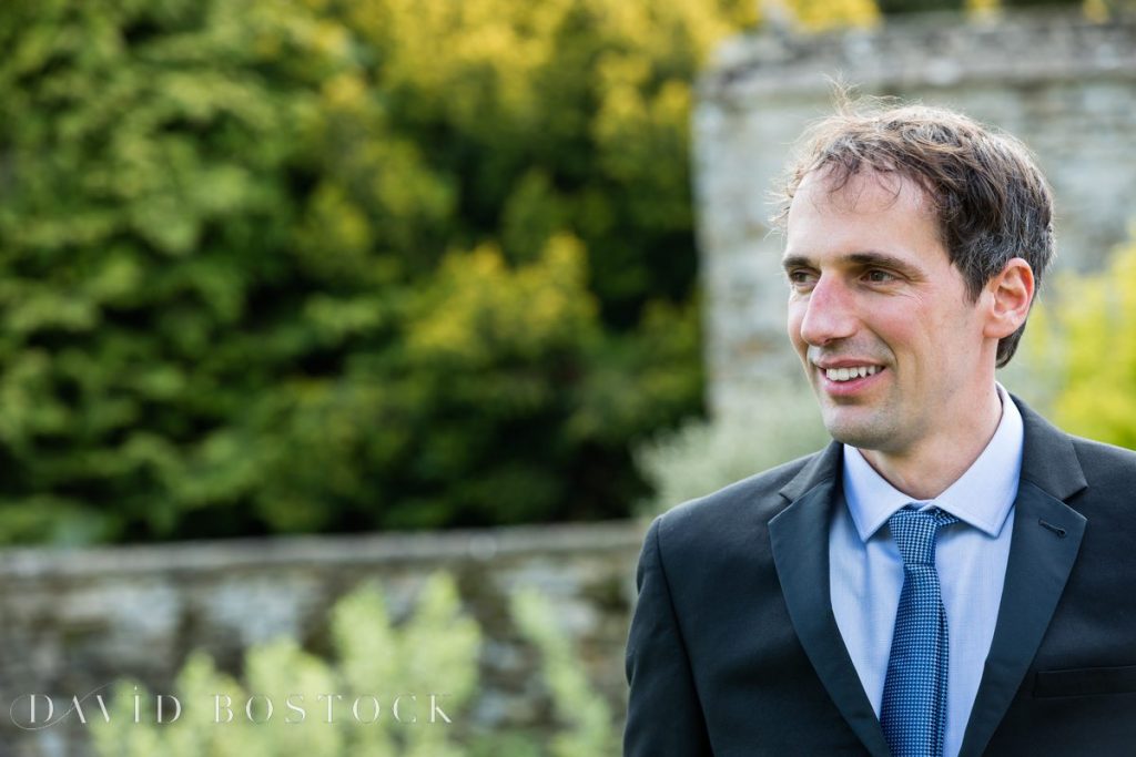 Caswell House Spring Wedding groom closeup