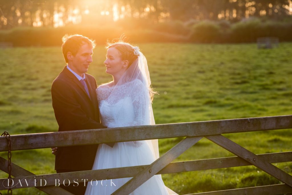 Caswell House Spring Wedding sunset shot