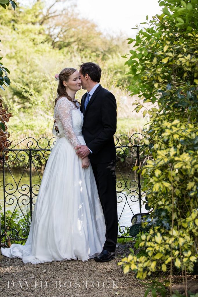 Caswell House Spring Wedding couple shot