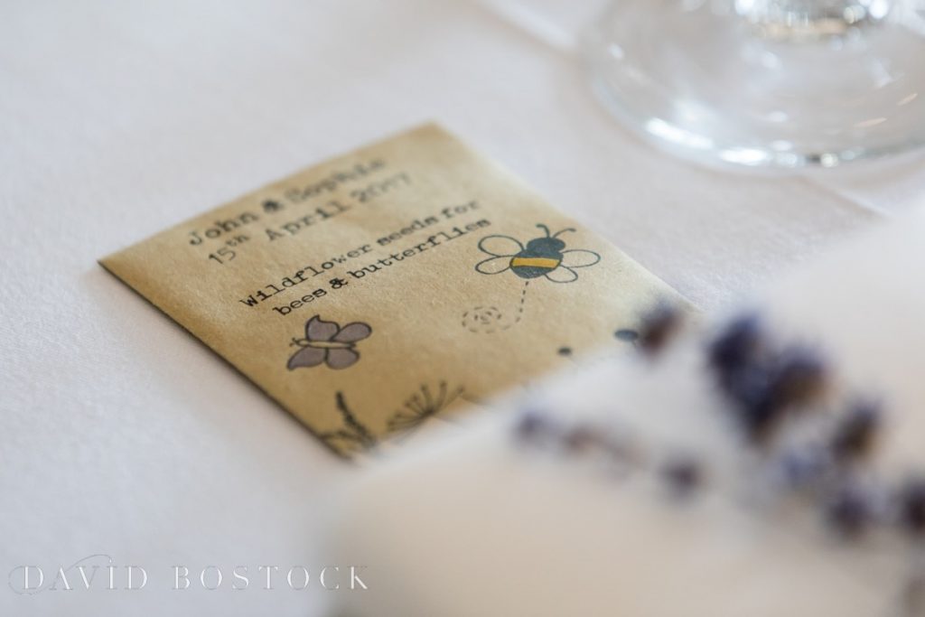 Caswell House Spring Wedding favours