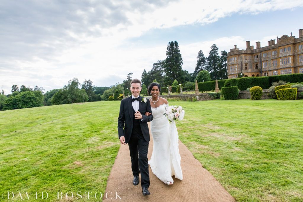 Eynsham Hall Wedding bride and groom 