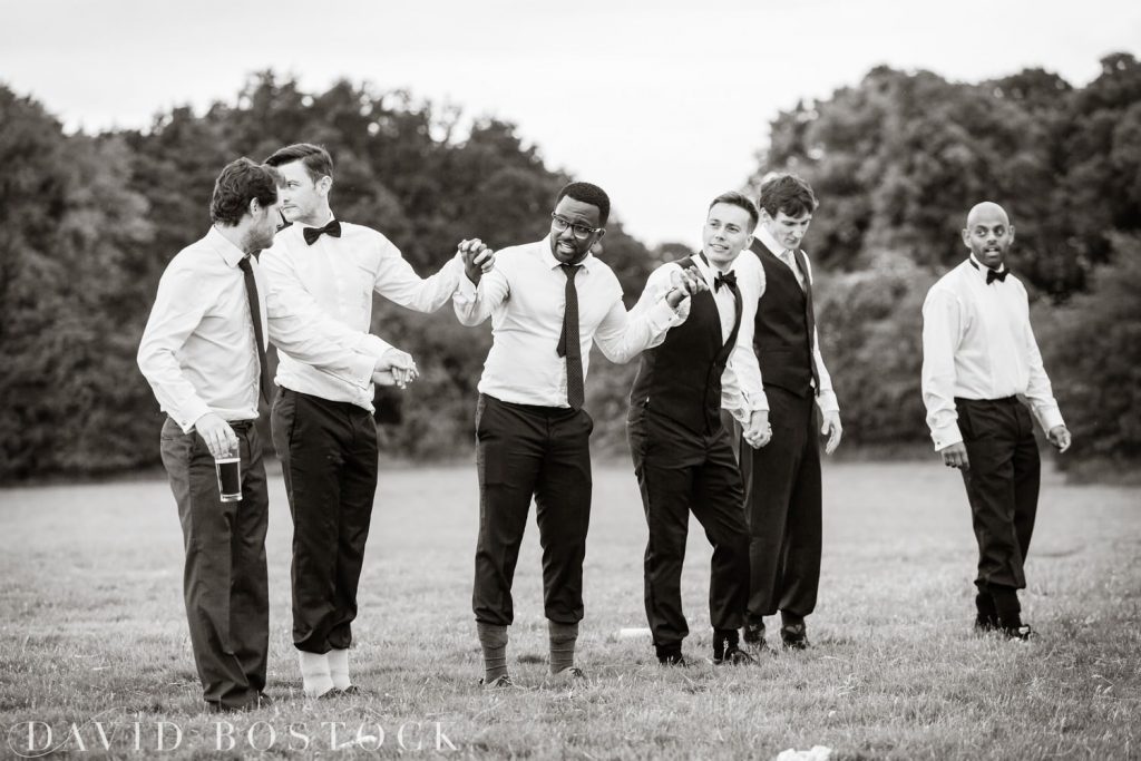 Eynsham Hall Wedding playing rounders