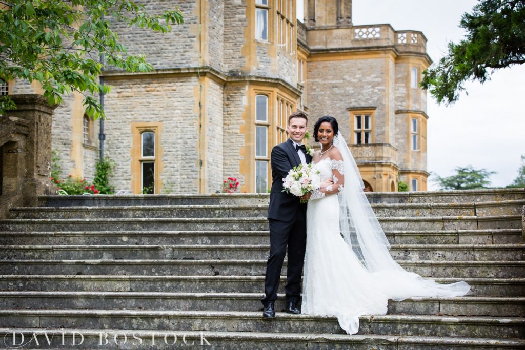 Eynsham Hall Wedding couple shots in grounds