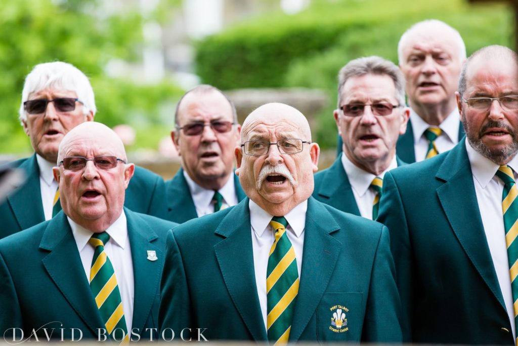 Eynsham Hall Wedding male voice choir