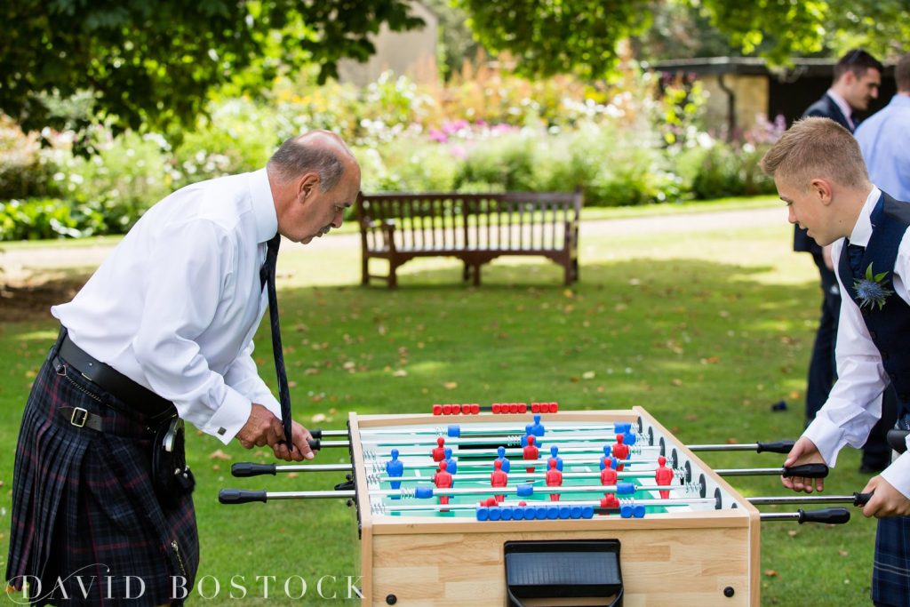 Oxford College Wedding garden games