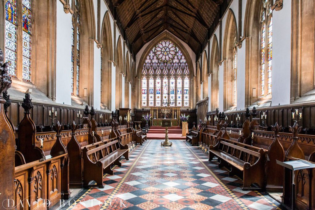 Oxford College Wedding Merton college chapel