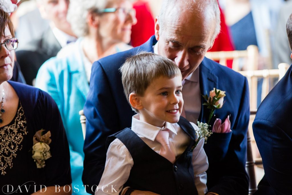 The Great Barn Aynho Wedding Photographs page boy