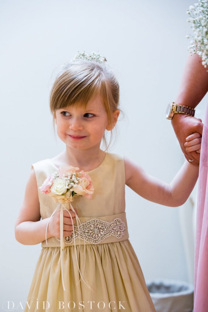 The Great Barn Aynho Wedding Photographs flower girl 