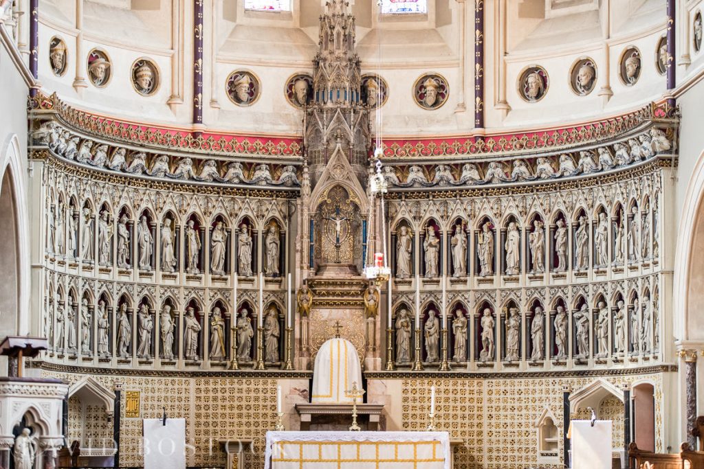 Ashmolean wedding The Oxford Oratory interior