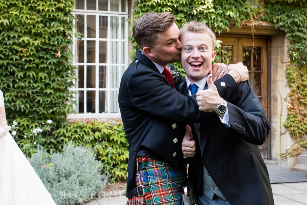 Ashmolean wedding Regents Park College fun groom photo