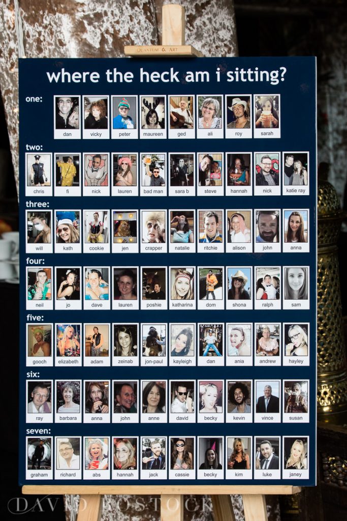 The Crazy Bear wedding seating plan