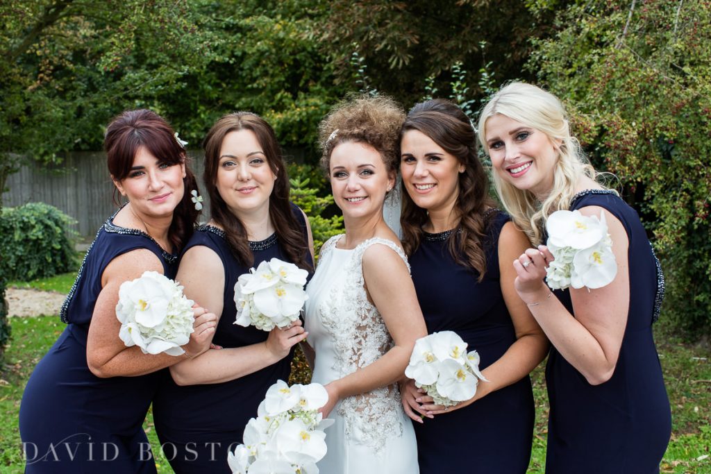 The Crazy Bear bride and bridesmaids