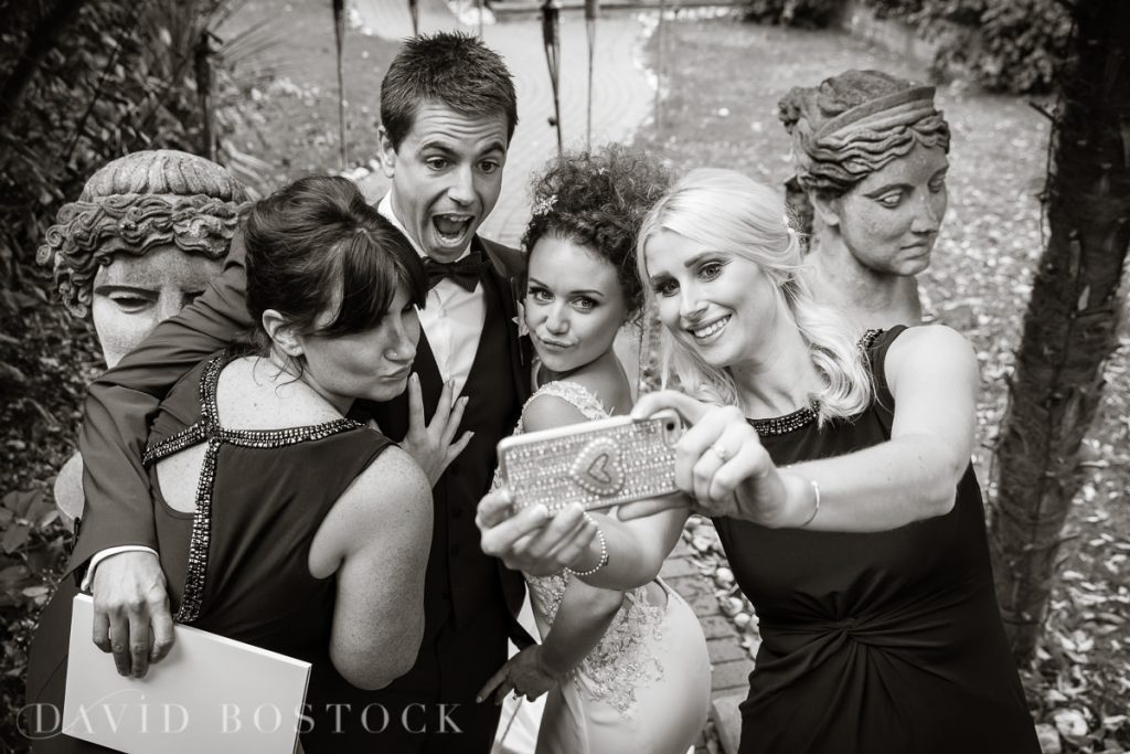 The Crazy Bear wedding selfie