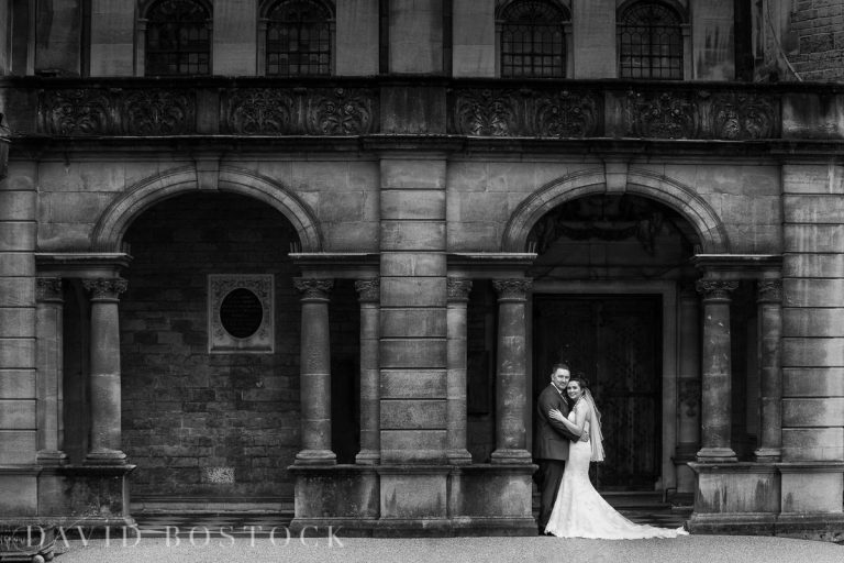 Hertford College Oxford wedding bride and groom
