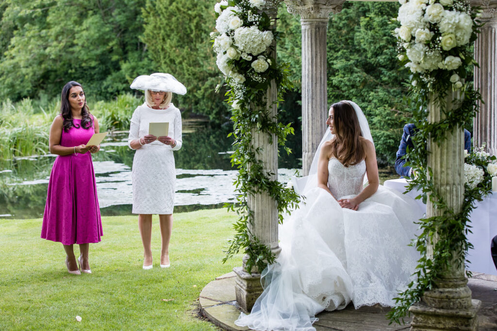 Ardington House wedding photo ceremony reading