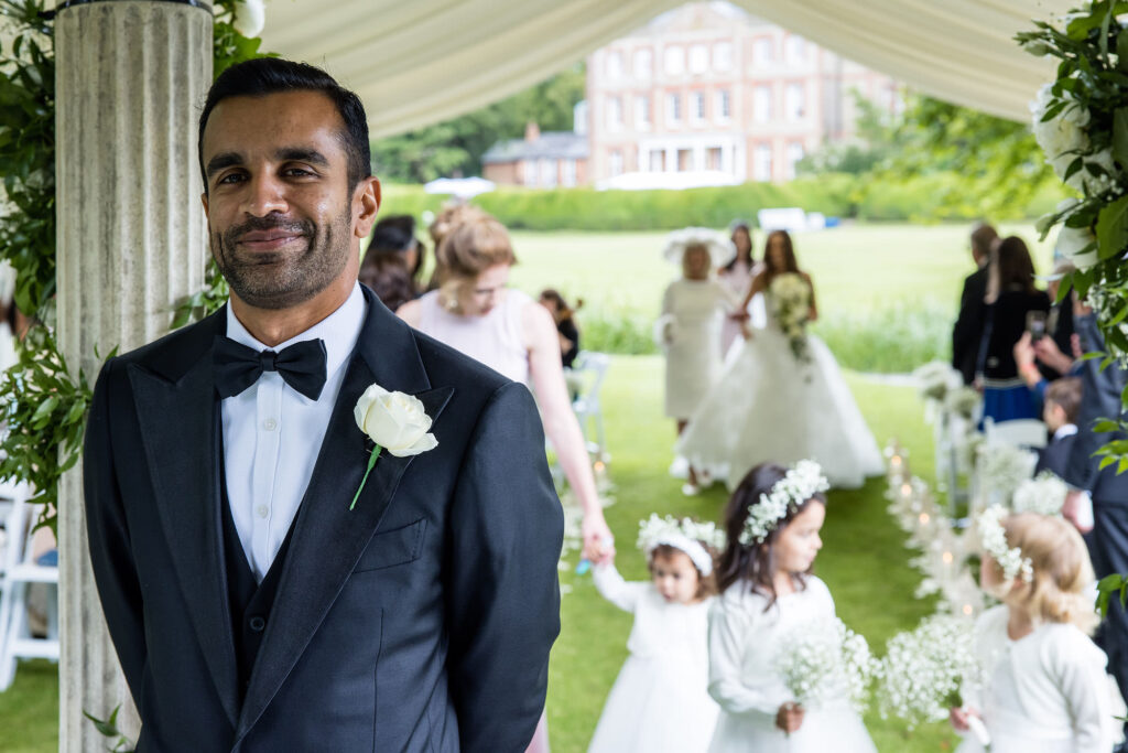 Ardington House wedding photo happy groom