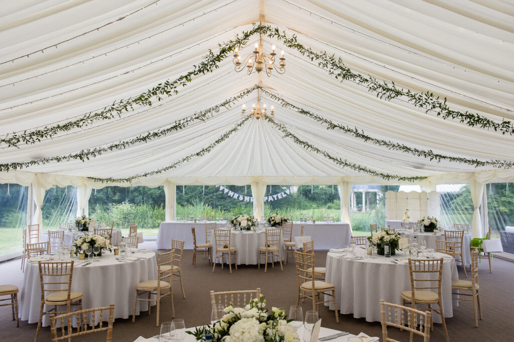 Ardington House wedding photo marquee