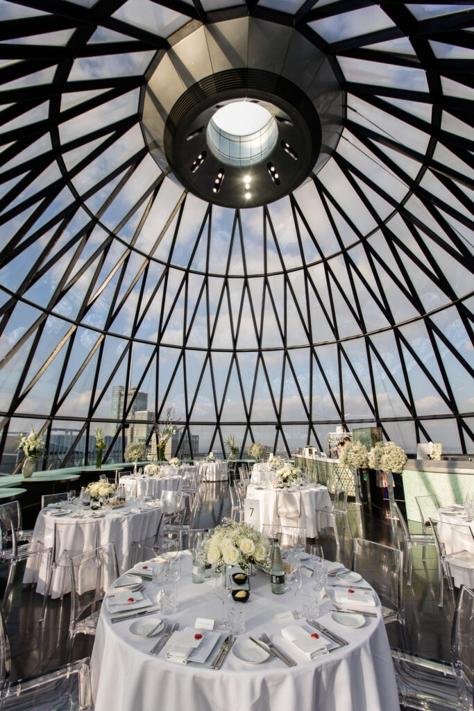 The Gherkin London Wedding breakfast