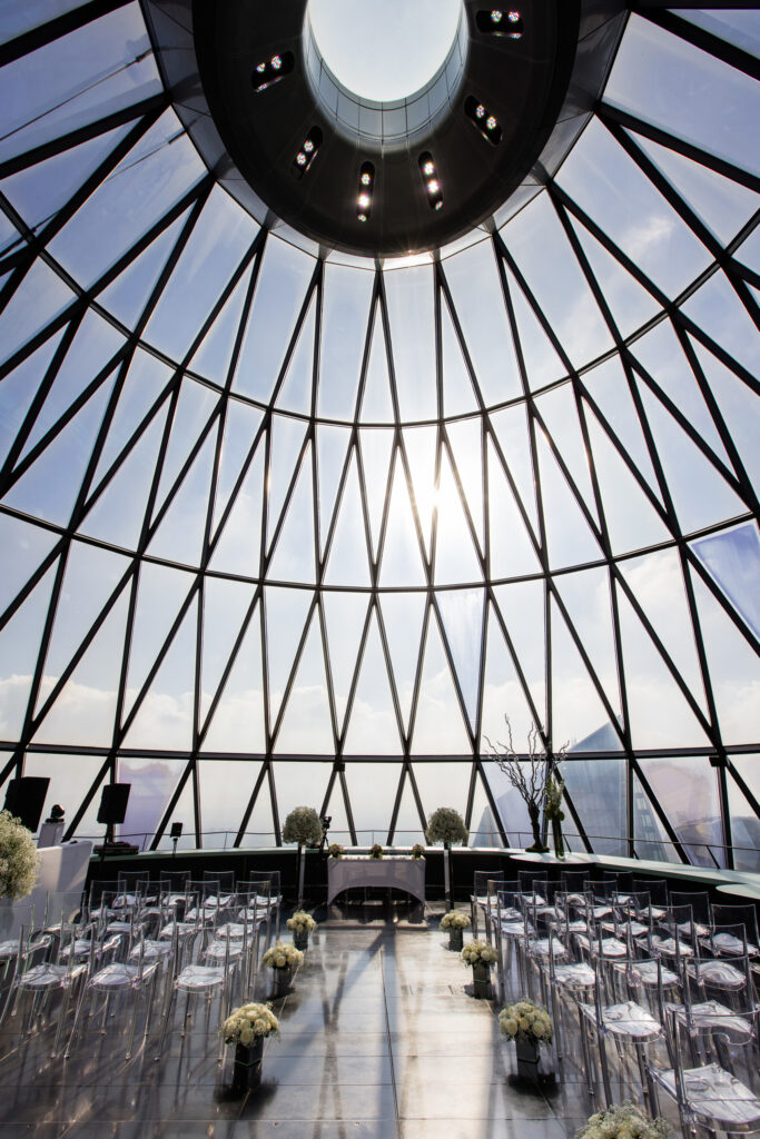 The Gherkin London Wedding ceremony room