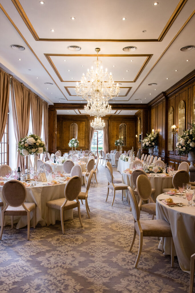 Hedsor House wedding breakfast room