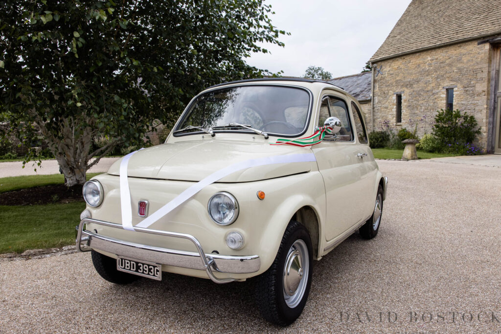 Wedding car at Caswell House