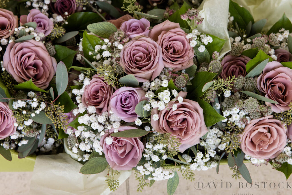 wedding flowers at Caswell House
