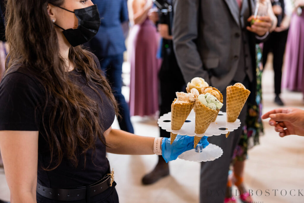 Gelato at Caswell House wedding