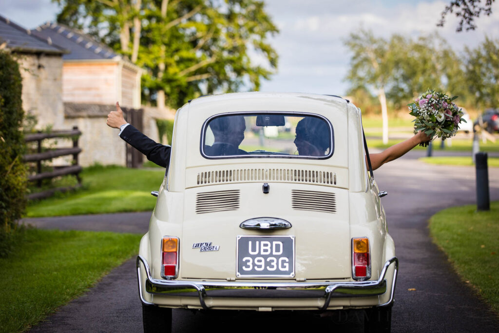 Fiat 500 wedding car