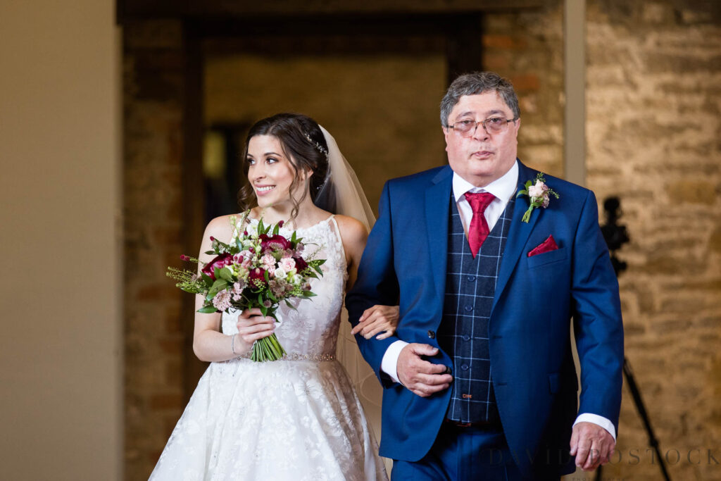 The Great Barn wedding father of the bride 