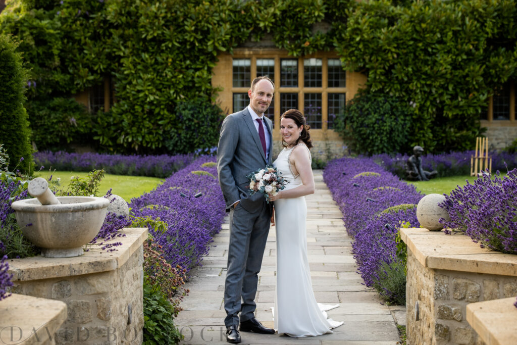 Bride and groom at le Manoir