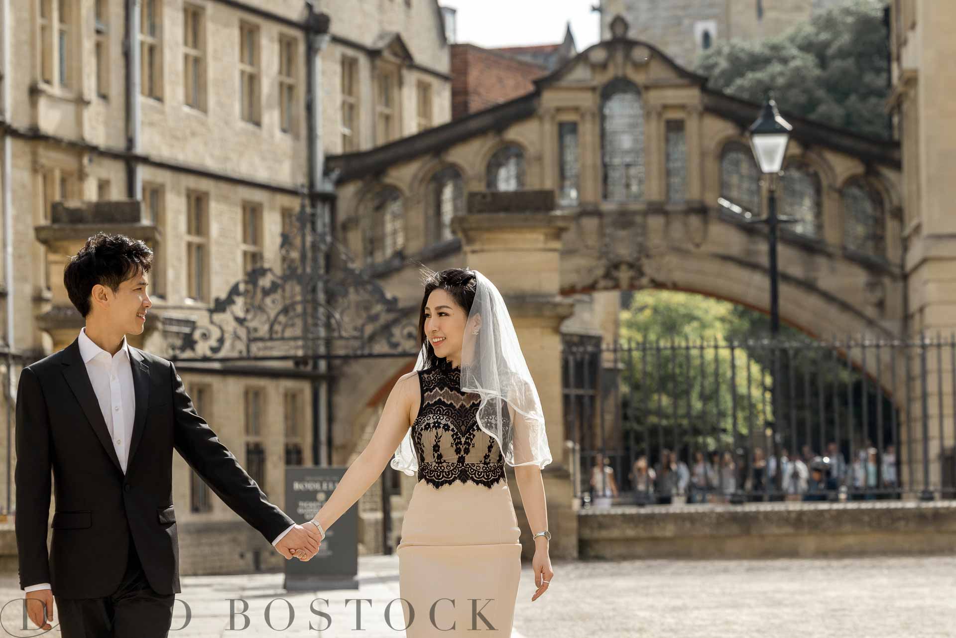 Asian pre-wedding shoot at Oxford by Bridge of Sighs