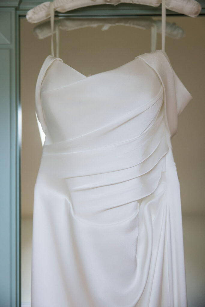 front of Eternelle wedding dress