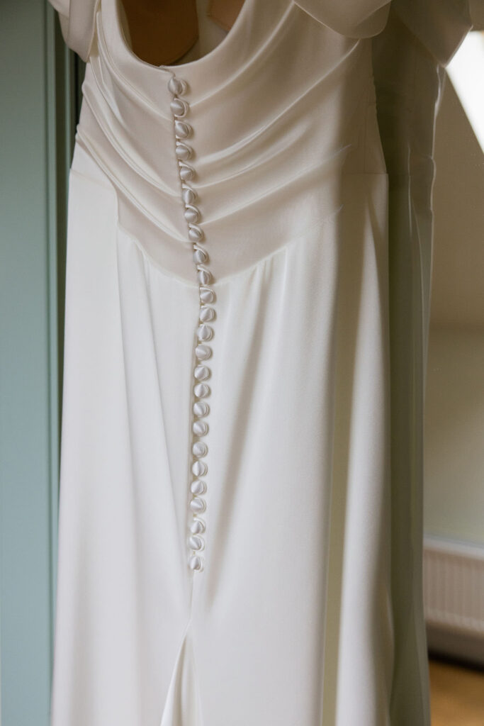 back of Eternelle wedding dress