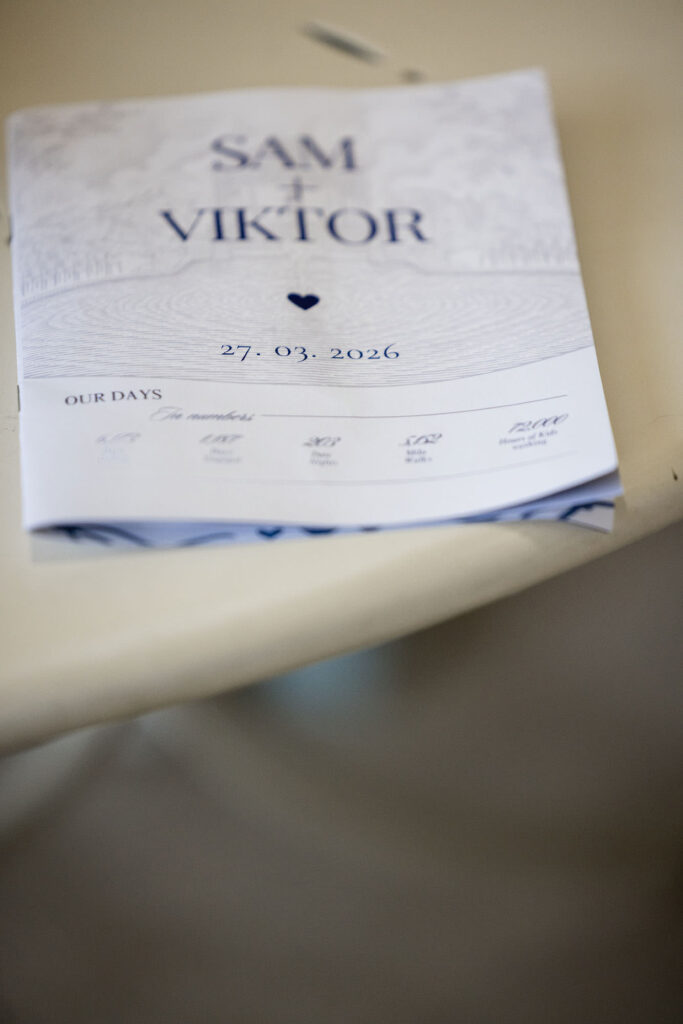 wedding booklet