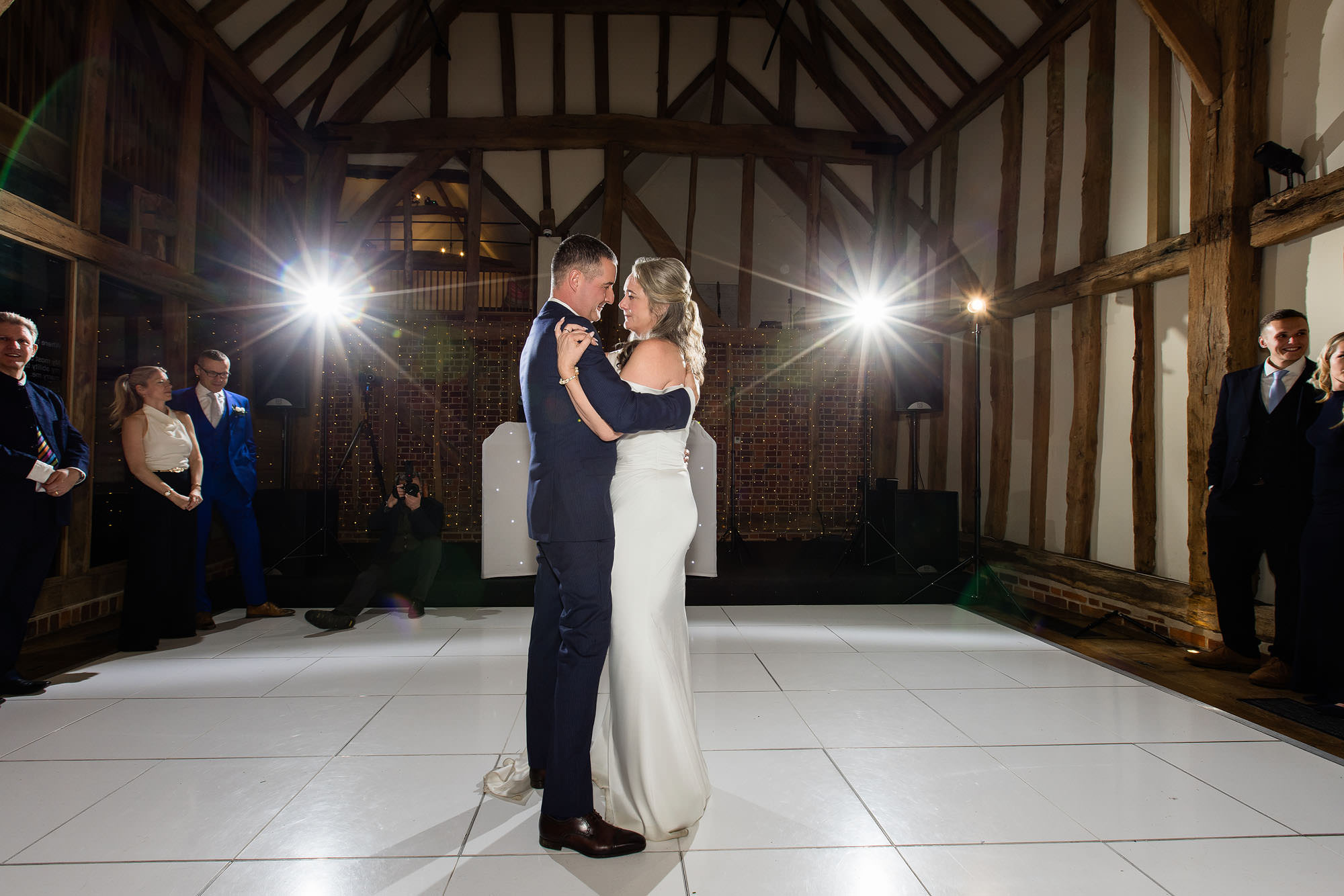 bride and groom first dance